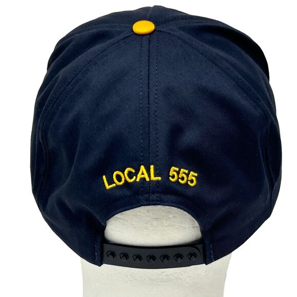 Transport Workers Labor Union Local 555 Hat Cap Blue Snapback AFL CIO TWU USA - Picture 3 of 9